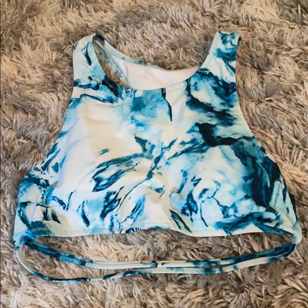 High Neck Bathing Suit Top